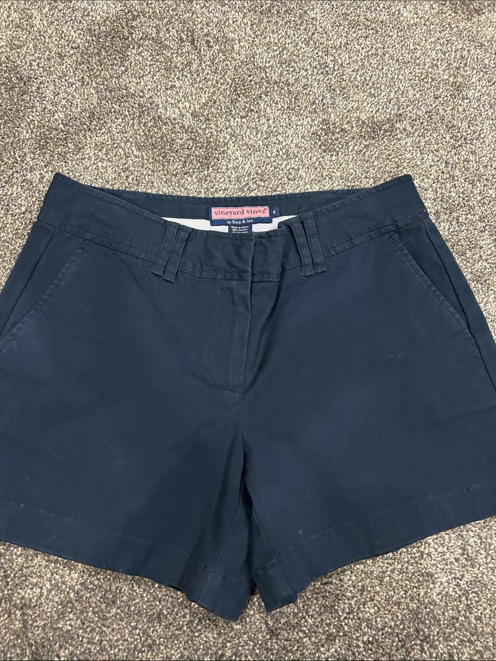 Vineyard Vines Women's Navy Chino Bermuda Shorts